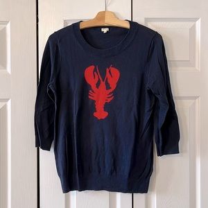 J. Crew 3/4 Length Lobster Sweater